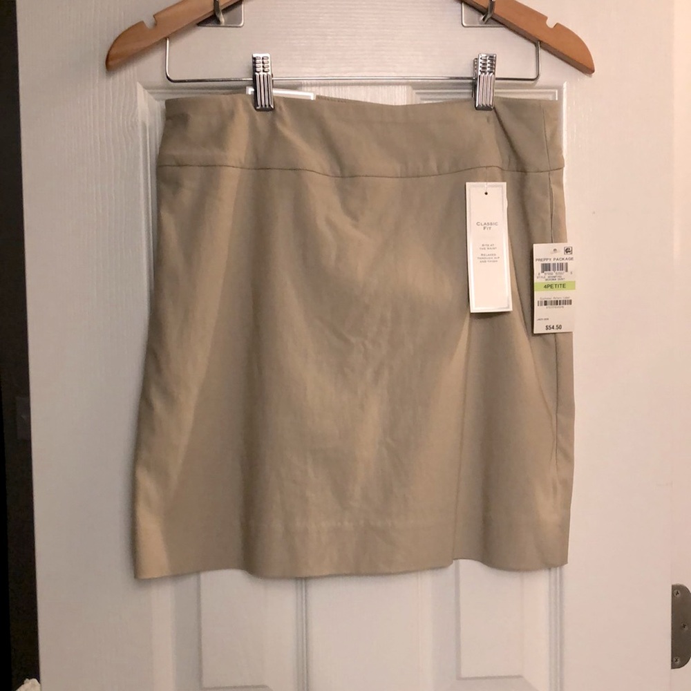 Petite size 4 Charter Club Khaki Skort